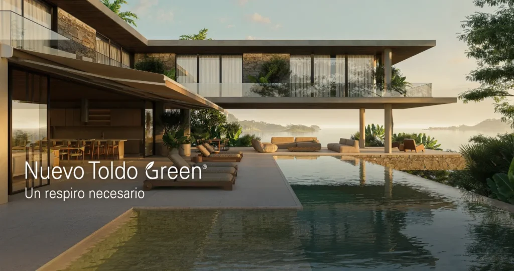 Presentamos Green®: El primer toldo del mundo que purifica el aire 2 hd lanzamiento green web producto con slogan 2 alternativajpg optimized